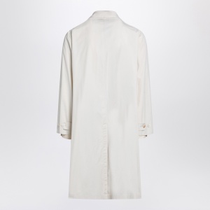 Maison Margiela Single-breasted trench coat ivory in cotton - Img 2