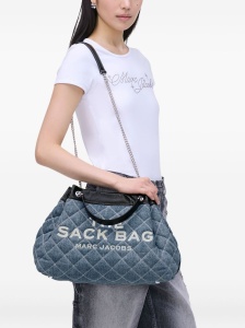 Marc Jacobs The Quilted Denim Large Chain Sack Bag - Img 3