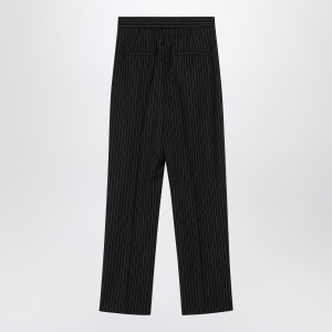 Max Mara Black pinstriped wool trousers - Img 2
