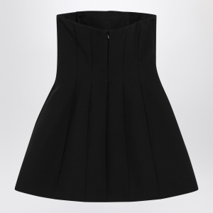 Max Mara Pianoforte Black bustier dress in sablé - Img 2