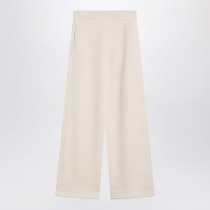 Max Mara White cotton and silk pants