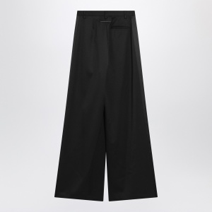 MM6 Maison Margiela Black satin palazzo pants - Img 2