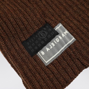 MM6 Maison Margiela Brown wool-blend hood - Img 2