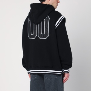 Off White Off-White™ Black bomber jacket in cotton with logo - Img 2