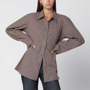 Our Legacy Brown checked flannel shirt