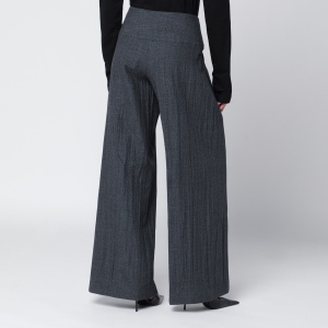 Our Legacy Grey wool-blend pleated trousers - Img 2