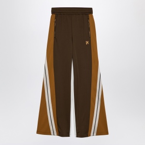Palm Angels Brown/ochre colour-block wide trousers