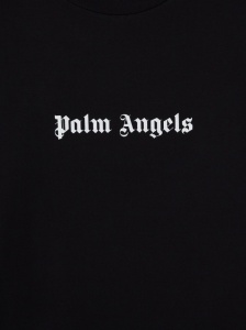 Palm Angels logo print cotton T-shirt - Img 2