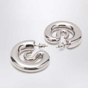 Panconesi Small silver Serpent Hoops earrings - Img 2