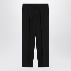 PT Torino Black virgin wool trousers