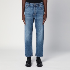 PT Torino Denim Straight blue jeans with faded effect