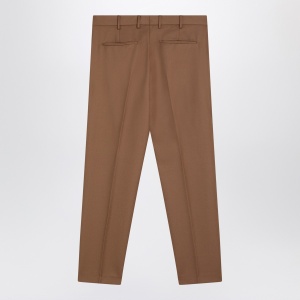 PT Torino Desert-coloured virgin wool trousers - Img 2