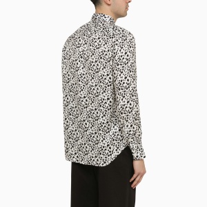 PT Torino White viscose striped shirt - Img 2