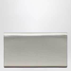 ROGER VIVIER Pearl grey satin clutch bag with buckle - Img 2