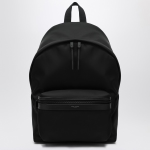 Saint Laurent Black leather and nylon backpack