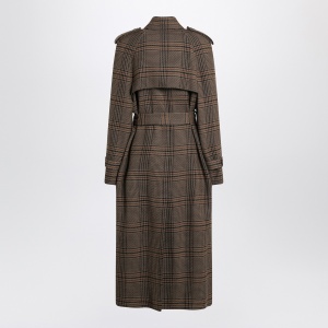Saint Laurent Double-breasted coat in Prince of Wales wool - Img 2