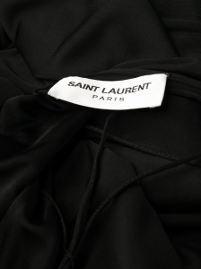 Saint Laurent draped sleeveless jersey dress - Img 4