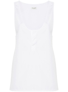 Saint Laurent semi-sheer Henley Tank Top