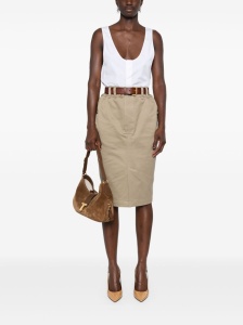 Saint Laurent semi-sheer Henley Tank Top - Img 4