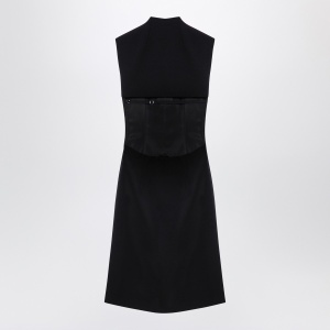 Sportmax Black wool blend sleeveless dress - Img 2