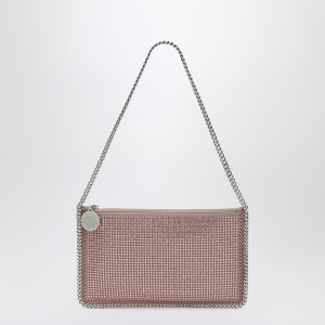 Stella McCartney Falabella Pink Clutch Shoulder Bag with Rhinestones