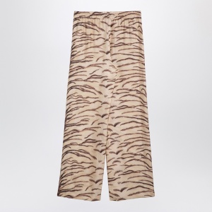 Stella McCartney Silk pants with tiger print - Img 2
