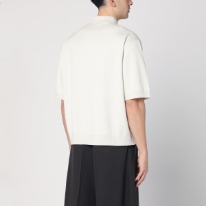 STUDIO NICHOLSON Short-sleeve ice color polo - Img 2