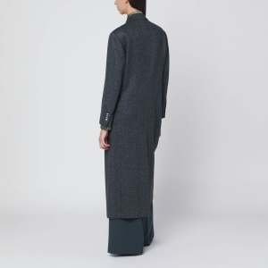 Tagliatore Black houndstooth double-breasted coat - Img 2