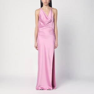 THE ANDAMANE Pink dress with open back