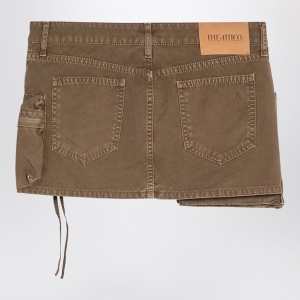 The Attico Fay khaki cargo miniskirt - Img 2
