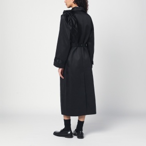 the garment Black cotton-blend Kelly trench coat - Img 2