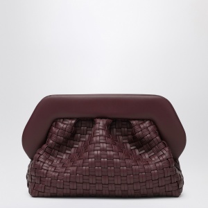 THEMOIRè Plum-coloured woven Bios clutch bag - Img 2