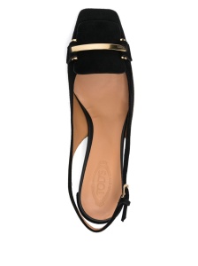 Tod's 50mm Suede Pumps with Back Strap - Img 2