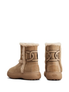 Tod's Kate suede and shearling ankle boots - Img 3