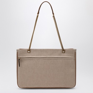 Valentino Garavani Medium Viva Superstar bag in natural/spice canvas - Img 2