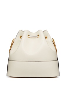 Valentino Garavani Mini Bucket Bag With Chain Vlogo Signature In Nappa Leather - Img 3