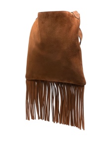 Valentino Garavani Nellcôte Suede Shoulder Bag With Fringes - Img 2