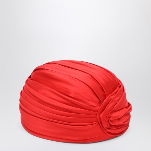 Valentino Garavani Red silk turban - Img 2