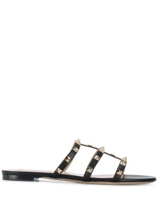 Valentino Garavani Rockstud Low Slide Sandal in Calfskin
