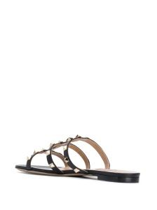 Valentino Garavani Rockstud Low Slide Sandal in Calfskin - Img 3