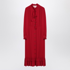 Valentino Red dress with ruffled bow
