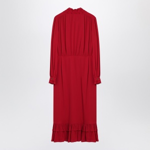 Valentino Red dress with ruffled bow - Img 2