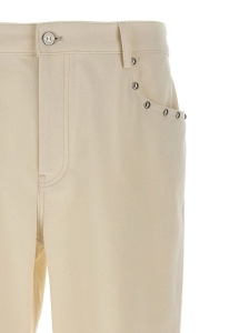 Valentino Stud-embellished cotton trousers - Img 2