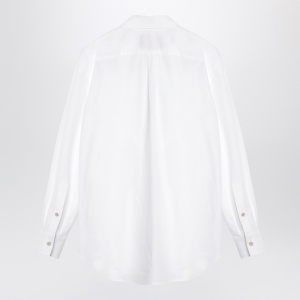 Valentino White cotton shirt with ruffles - Img 2