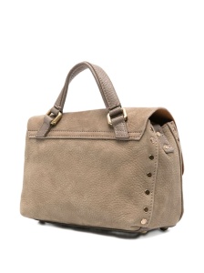 Zanellato Baby Postina messenger bag in nubuck leather brown brandy - Img 4