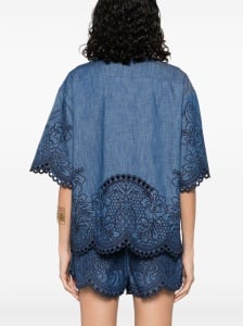 Zimmermann Coco Embroidered Denim Shirt - Img 4