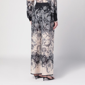 ZIMMERMANN Cream Rhiannon trousers with fantasy print - Img 2