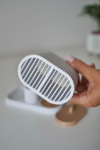 Organizator baie pentru periuțe de dinți electrice și accesorii printat 3D – Suport cu tavă de scurgere detașabilă - Img 4