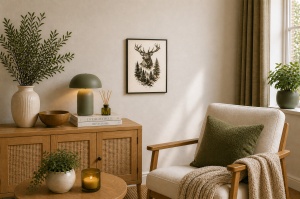 Regele Pădurii – Tablou 3D Decorativ Stratificat cu Cerb, Inspirat din Carpați - Img 5