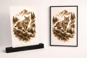 Umbra Pădurii – Tablou 3D Decorativ Stratificat cu Râs, Inspirat din Carpați - Img 4